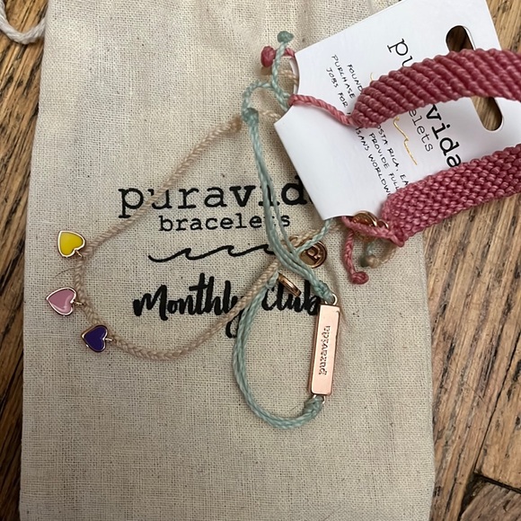 NWT Puravida 3 Bracelet Pack w/Jewelry Pouch - Picture 4 of 5